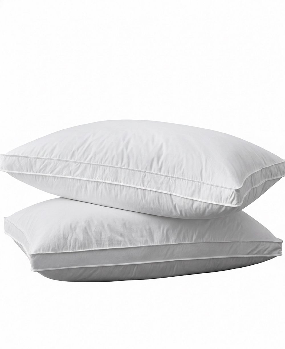 UNIKOME Medium Firm Goose Feather Down 2-Pack Pillows, Standard
