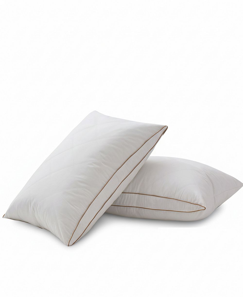 UNIKOME Medium Firm Goose Feather and Down 2-Pack Pillows, Standard