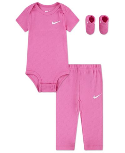 Nike комплект из боди, брюк и носков для малышей