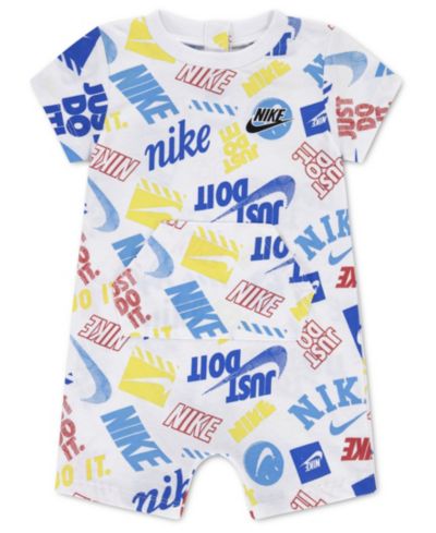 Nike Ромпер с коротким рукавом для новорожденных мальчиков