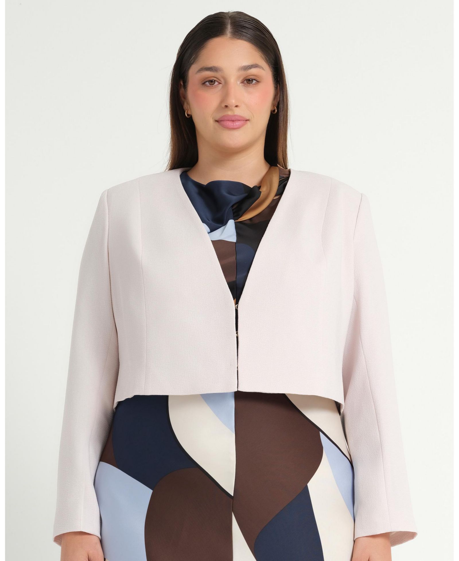 ESTELLE Women's Billie Cropped V-Neck Bolero Jacket