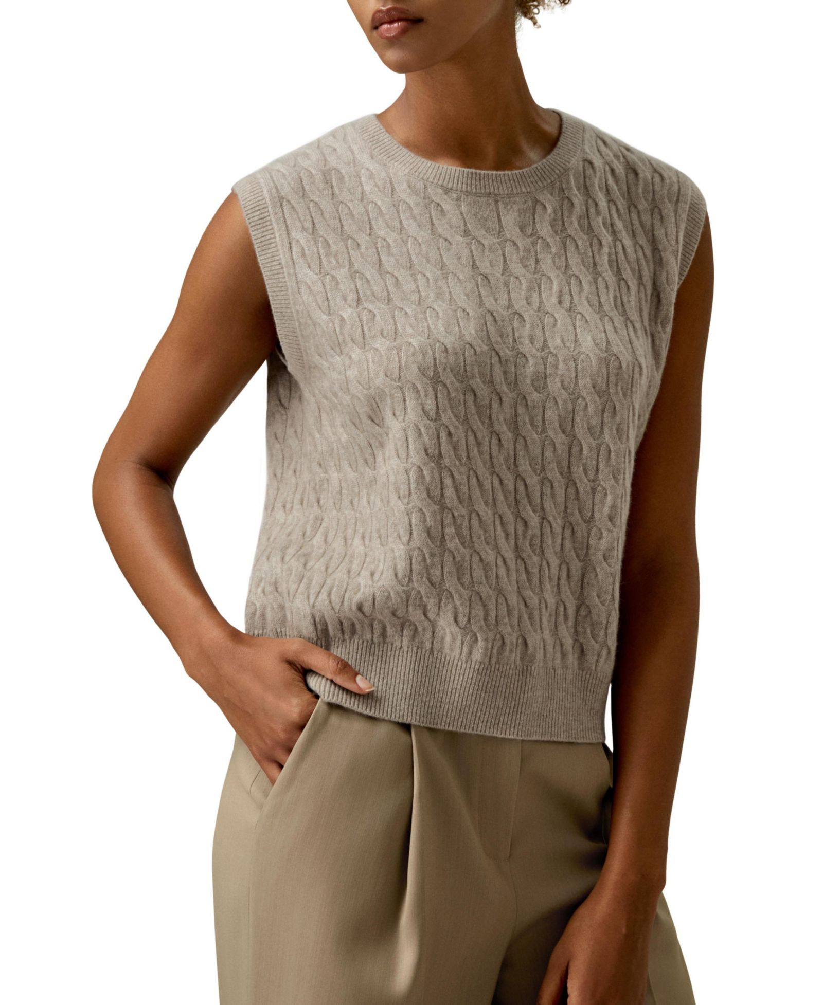 Женский трикотажный жилет LILYSILK из кашемира