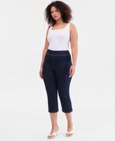 Джинсы Plus Size I.N.C. International Concepts Pull-On Capri