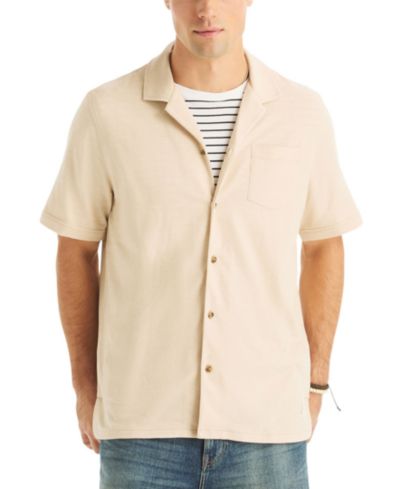 Мужская рубашка Nautica Short-Sleeve Pique Button-Front