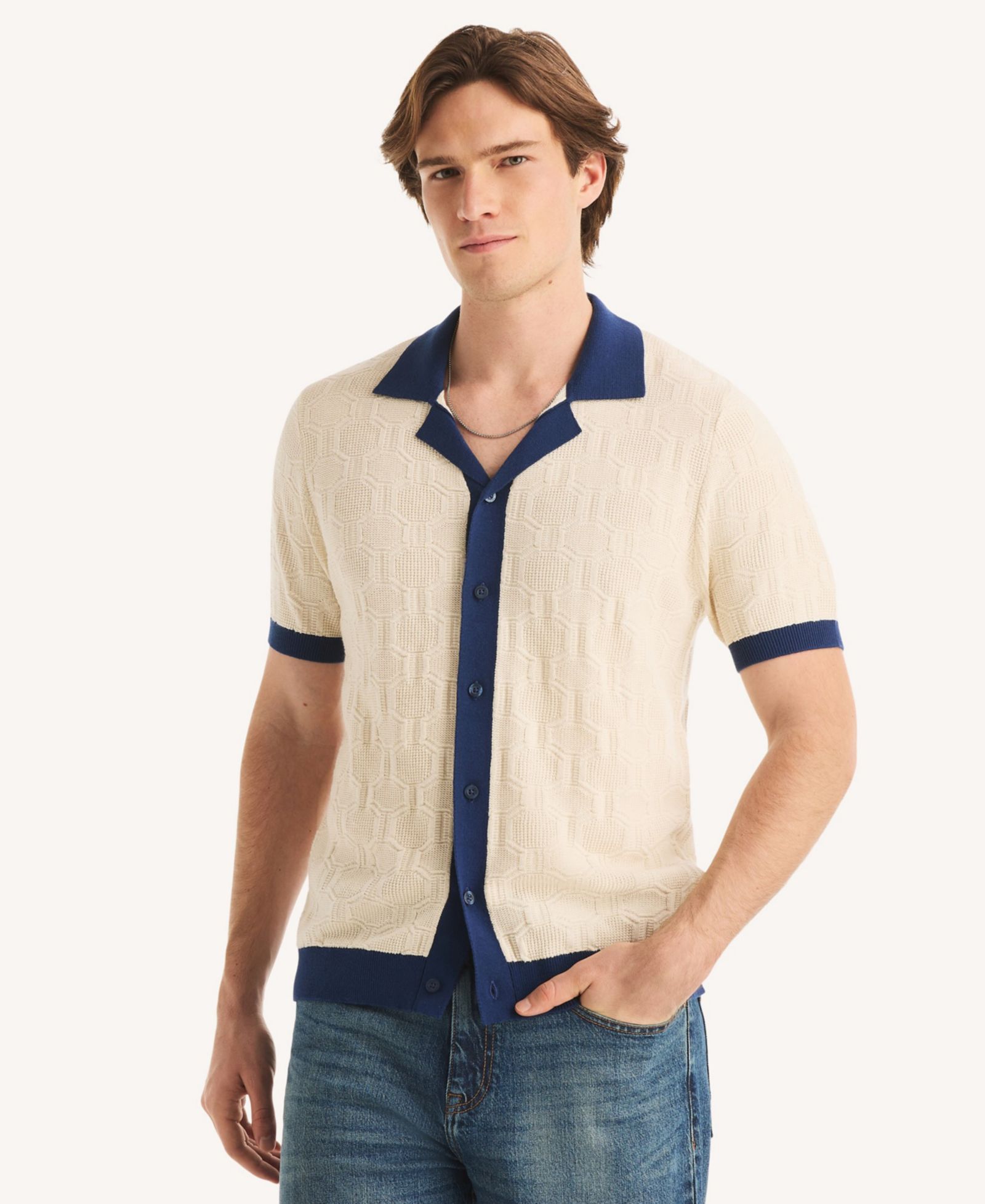 Мужская рубашка поло с коротким рукавом, Nautica
