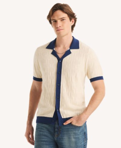 Nautica Men's Short-Sleeve Polo Sweater