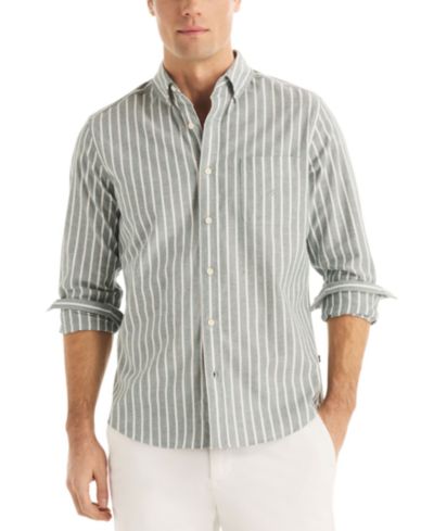 Мужская рубашка Nautica Long-Sleeve Stretch Oxford Stripe
