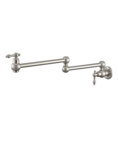 Кухонный смеситель Boyel Living Pot Filler, ретро настенный с двумя ручками