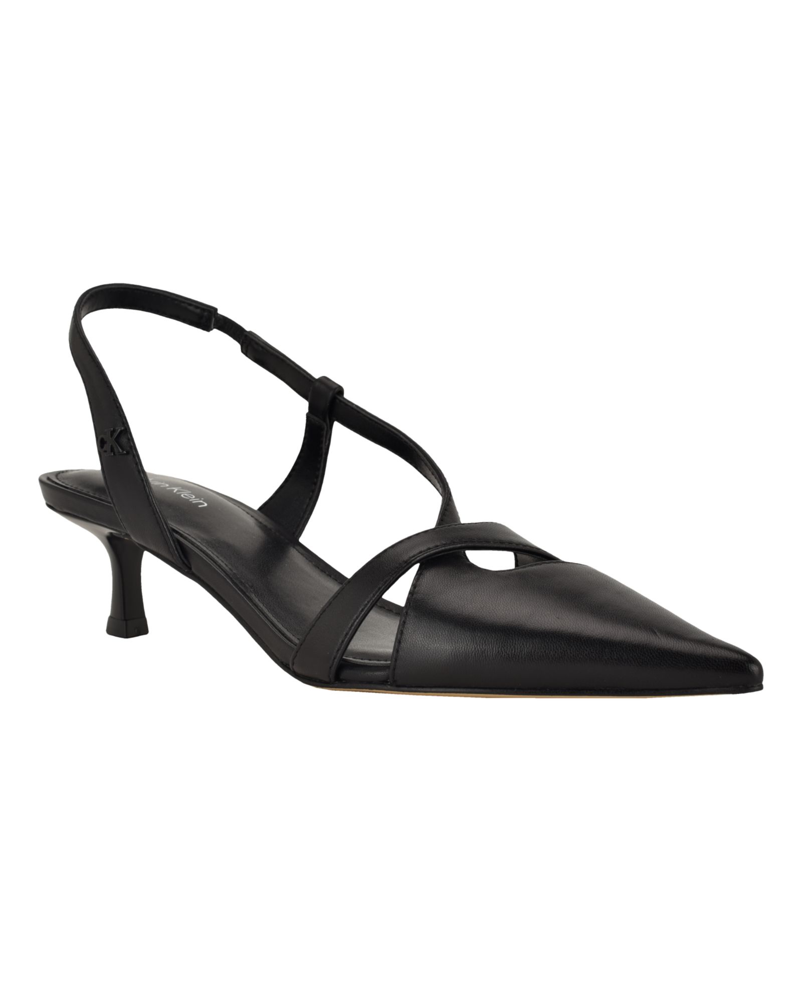 Calvin Klein Women's Arlanna Asymmetrical Kitten Heel Slingback Pumps