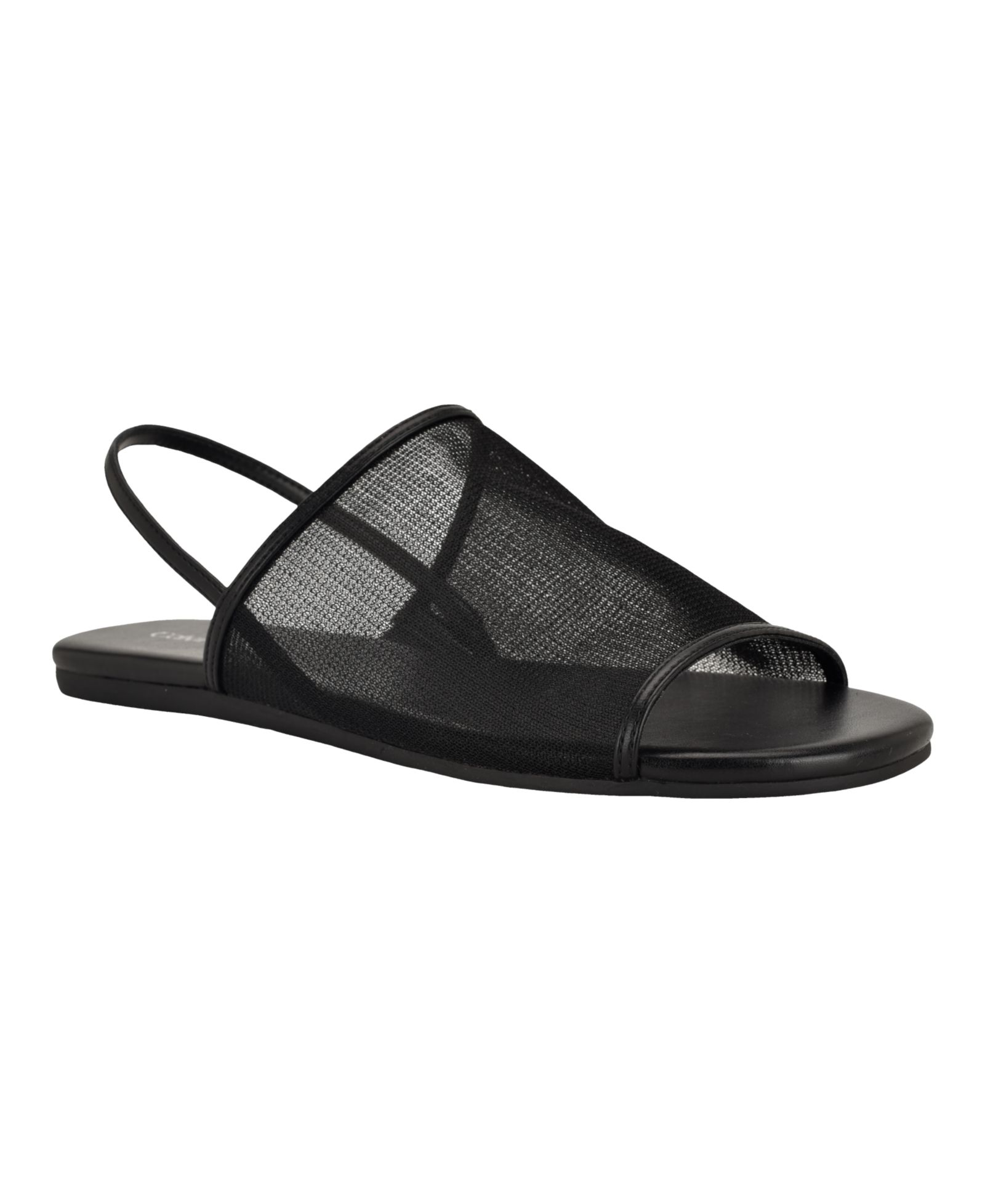 Calvin Klein Women's Gaven Mesh Flat Slip-On Slingback Sandals