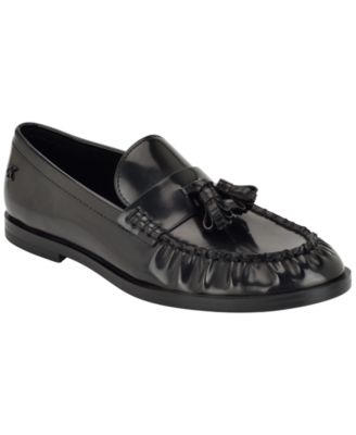 Calvin Klein Women's Mirella Scrunched Tassel Penny Loafers
