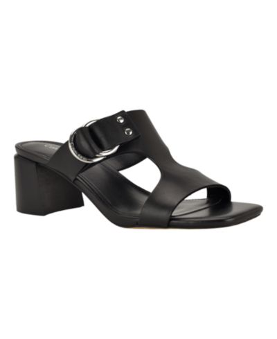 Calvin Klein Women's Vevia Block Heel Slip-On Sandals
