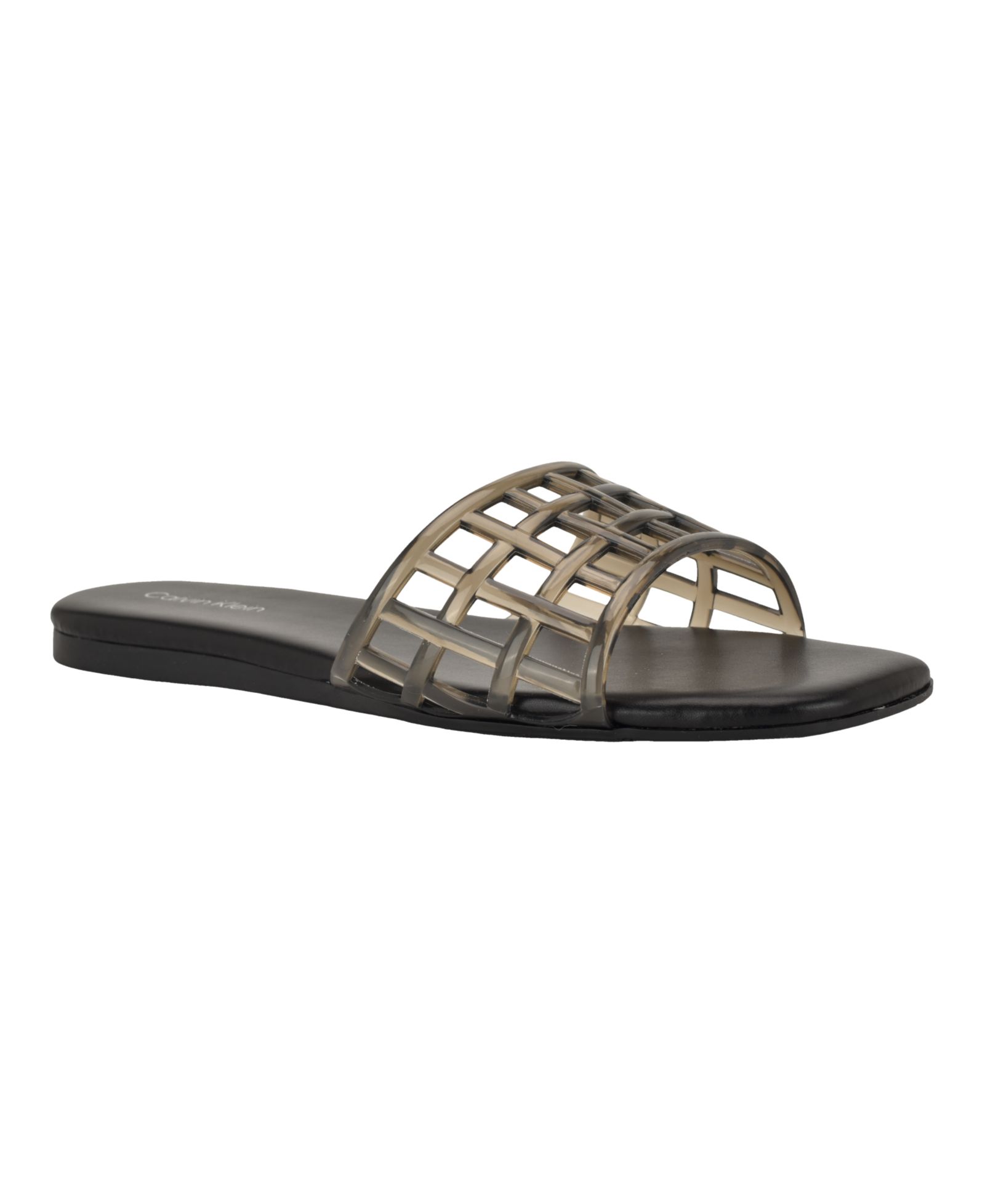 Calvin Klein Women's Yelena Jelly Flat Slide Sandals
