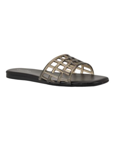 Calvin Klein Women's Yelena Jelly Flat Slide Sandals