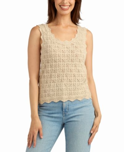 BCX Women's Scoop Neck Sweater Top