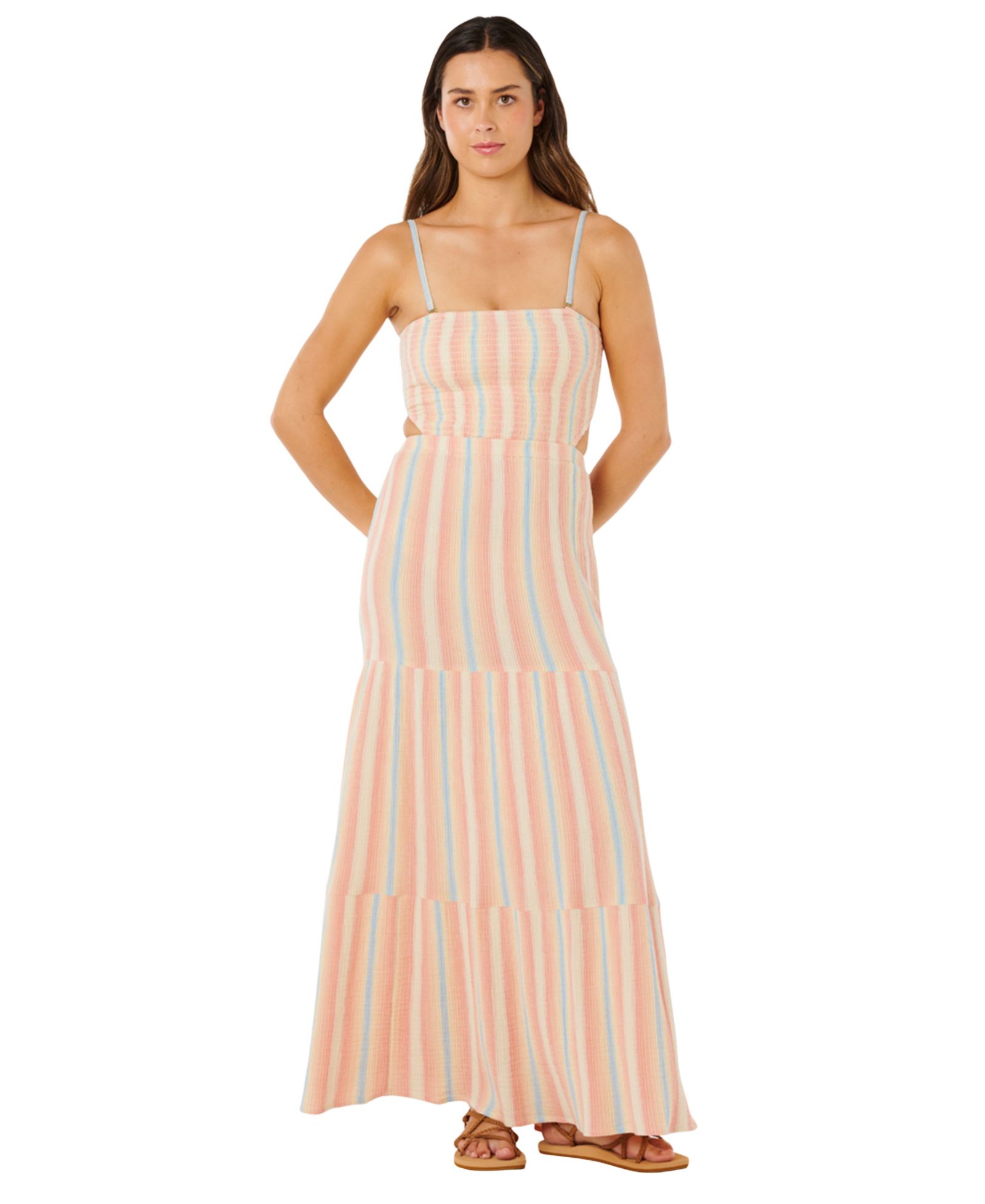 Женское платье Rip Curl Premium Surf Stripe Straight Neck Maxi Dress