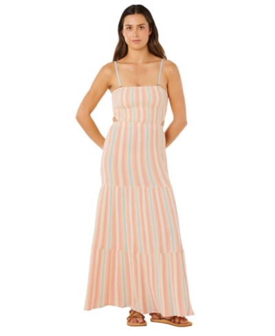 Rip Curl Women's Premium Surf Stripe Straight Neck Maxi Dress