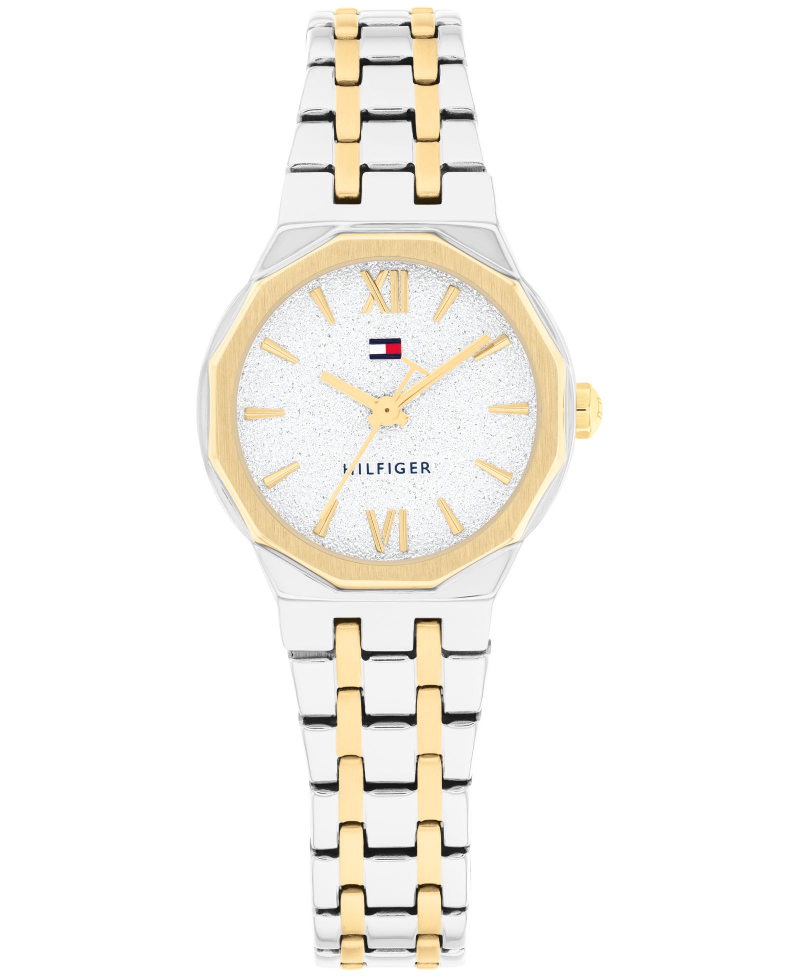 Tommy Hilfiger Women's Quartz Two Tone Stainless Steel Bracelet Watch, 25mm
