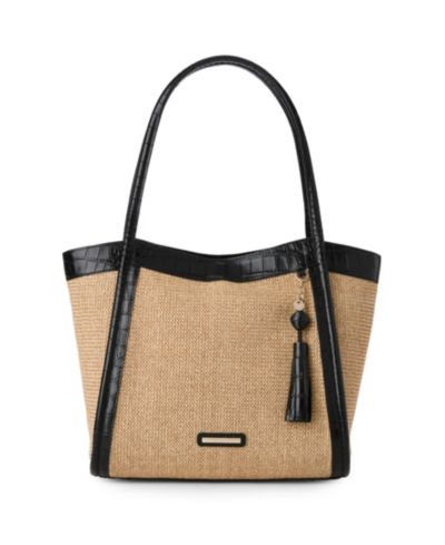Brahmin Bailee Folsom средняя сумка-тоут из рафии