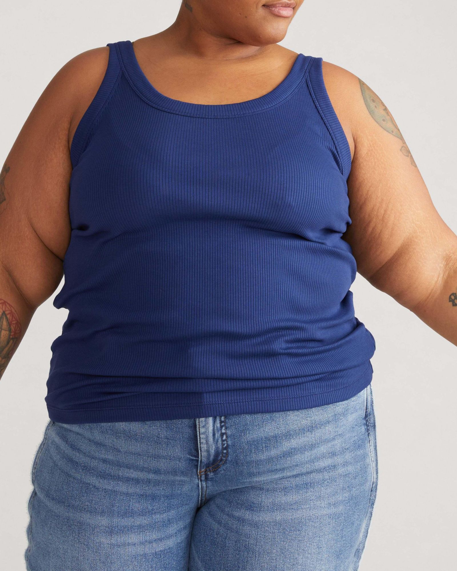 Майка Universal Standard Plus Size Ribbed Tank