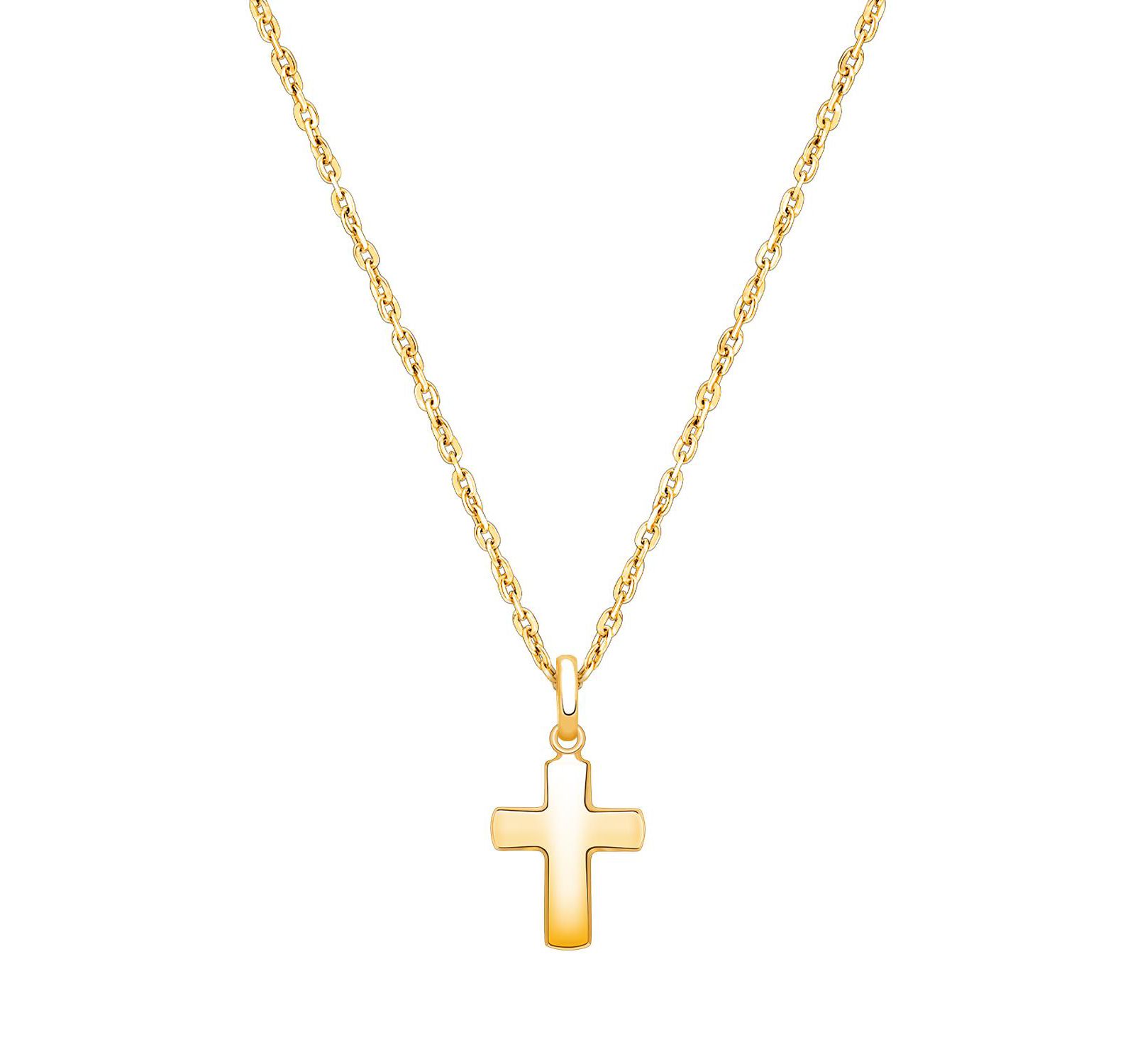 Tiny Blessings 14K Gold Regal Cross Necklace