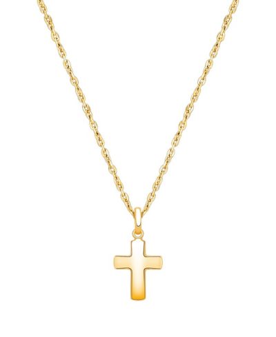 Золотой кулон Tiny Blessings 14K Gold Regal Cross Necklace