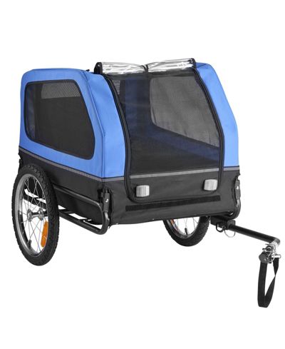 COZITO Foldable Pet Bike Trailer with Internal Leash, Holds up to 88 lbs.