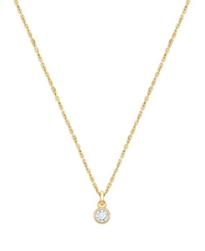 Ожерелье Tiny Blessings с кристаллом и золотом 14K