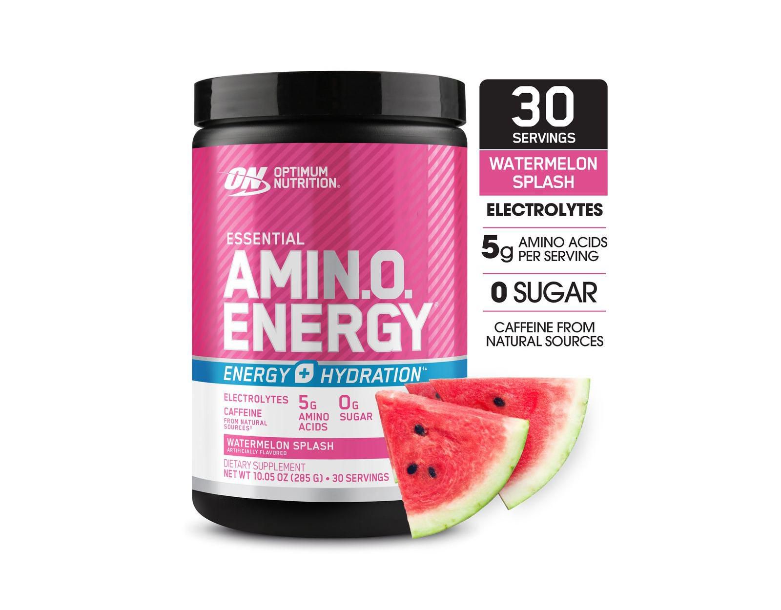 Optimum Nutrition Essential Amino Energy Hydration Plus Focus порошок - вкус Watermelon Splash, 9.5 oz