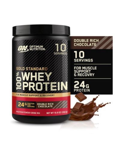 Optimum Nutrition Gold Standard 100% Whey Protein Powder, Double Rich Chocolate, 0.68 Pound