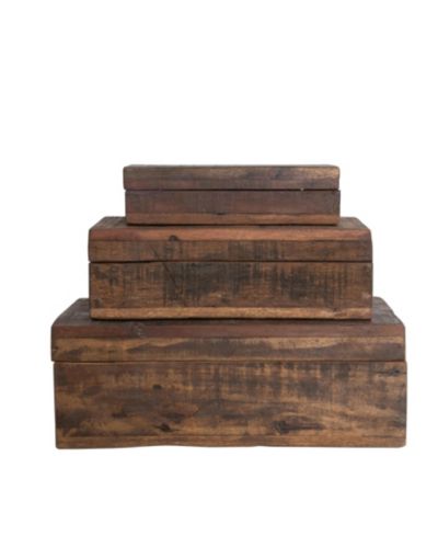 Набор деревянных коробок Storied Home Reclaimed Vintage Wood