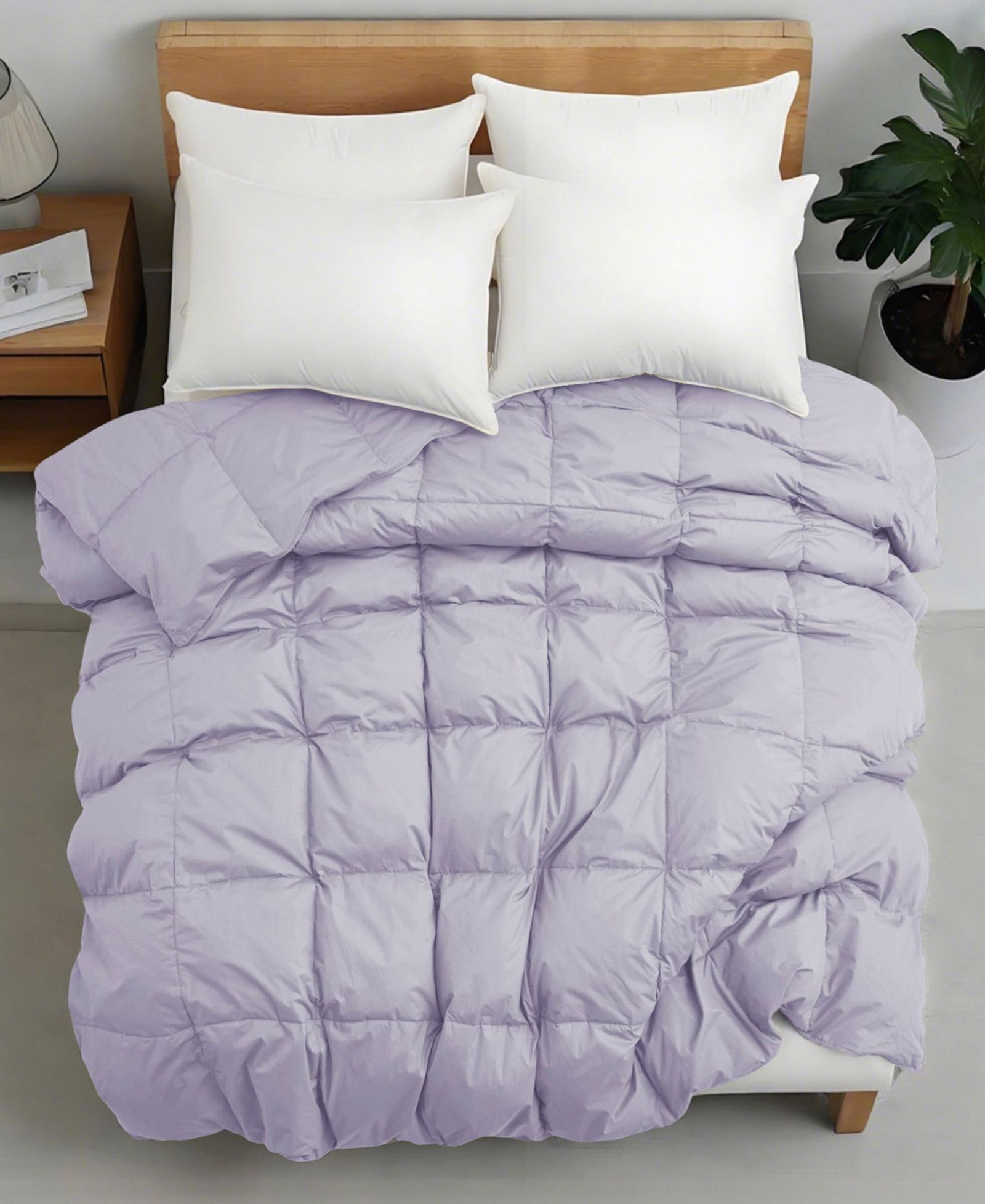 UNIKOME Comfort Goose Down Feather Comforter, California King