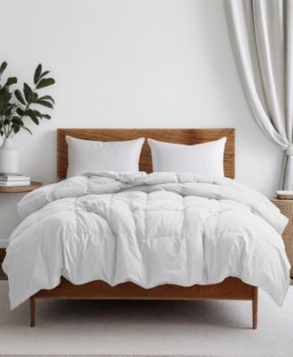 UNIKOME All Season Ultra Soft Goose Down Fiber Comforter, Twin