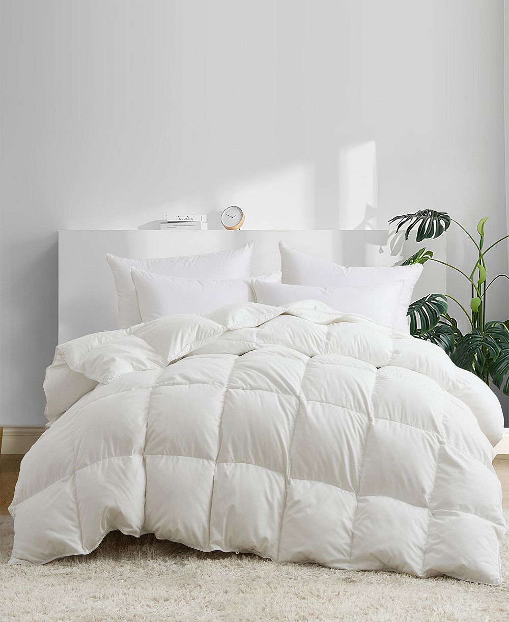 UNIKOME Heavyweight Goose Down Feather Comforter, Twin