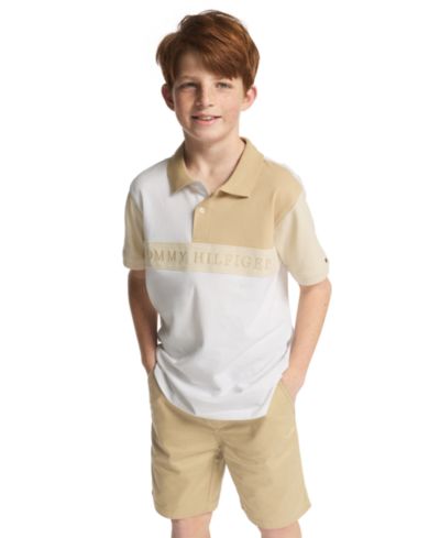 Tommy Hilfiger Мальчик поло с полоской на груди