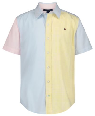 Tommy Hilfiger Детский 2T-7 Soft Block Short-Sleeve Woven Shirt