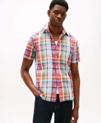 Мужская рубашка Tommy Hilfiger Linen Madras Plaid