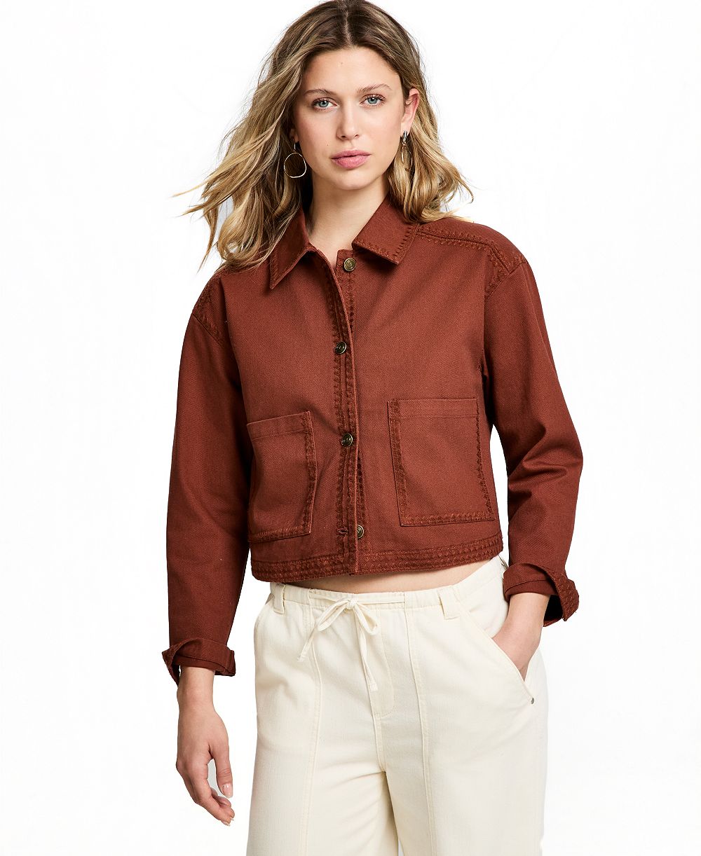 And Now This Women's Whipstitched Cropped Jacket, Macy's Exclusive