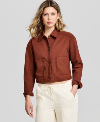 And Now This Women's Whipstitched Cropped Jacket, Macy's Exclusive