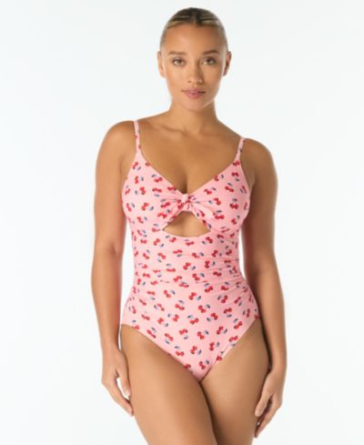 kate spade new york Women's V-Neck One-Piece Swimsuit