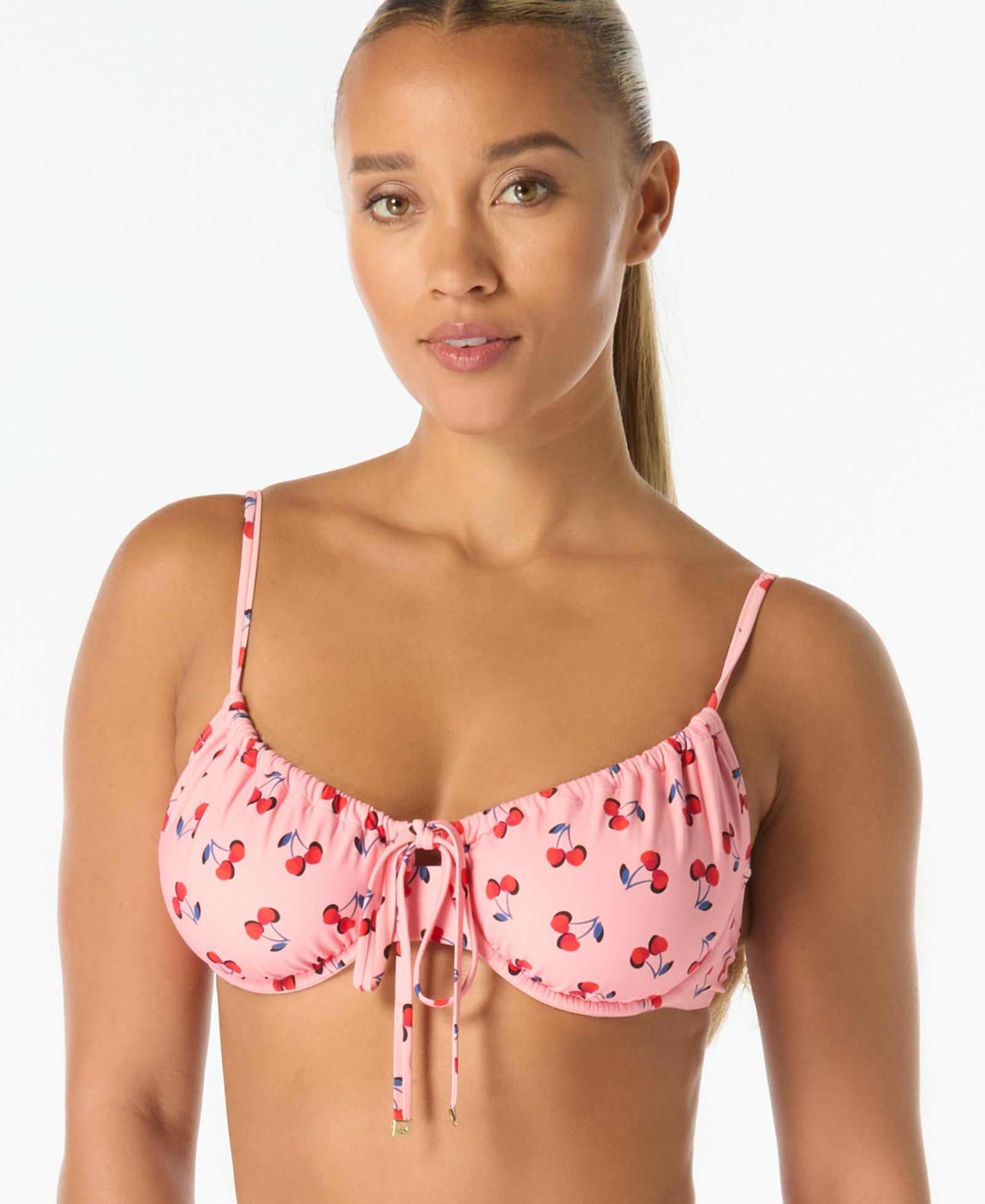 kate spade new york Женский топ бикини с косточками и вырезом sweetheart