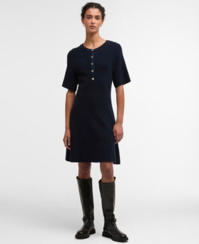 Barbour женское трикотажное платье с коротким рукавом Camille