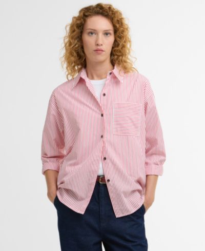 Женская рубашка Barbour Women's Long-Sleeve Polly Striped Shirt