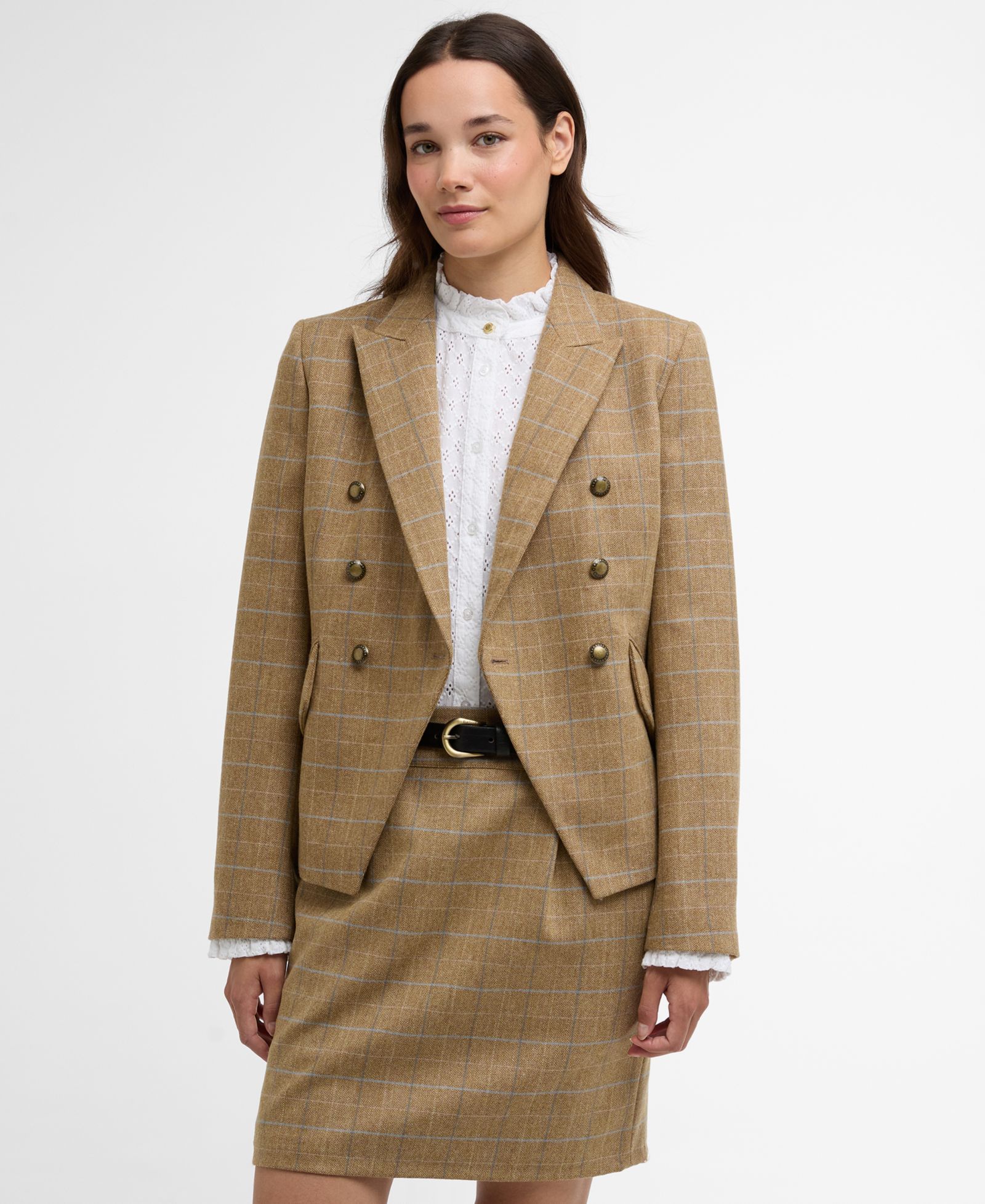 Barbour женский приталенный блейзер Wisteria с длинным рукавом