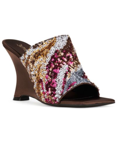 Jeffrey Campbell Women's Aura-Seq-N Sequin Wedge Sandals
