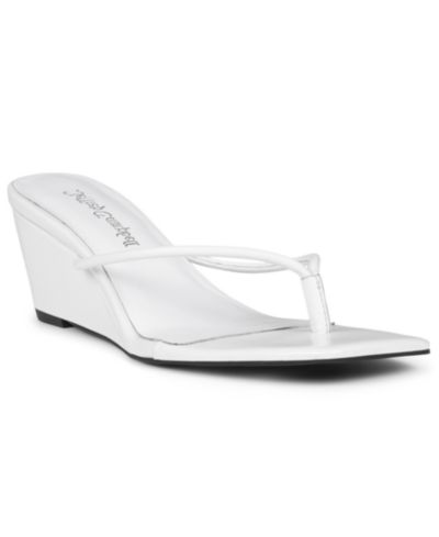 Jeffery Campbell Women's Simplicity Thong Wedge Sandals