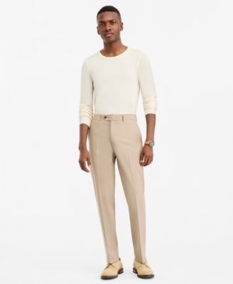 Мужские брюки BAR III Slim-Fit Tan Solid Suit Separates