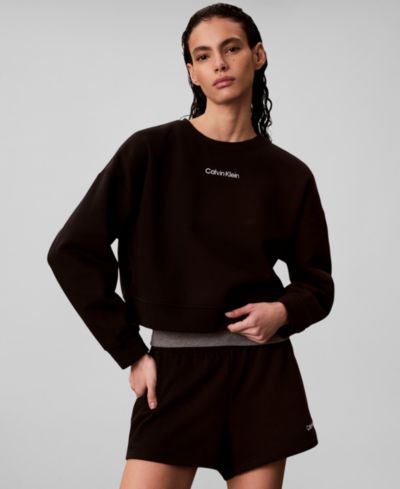 Женская свитшот Calvin Klein Performance с круглым вырезом и длинным рукавом