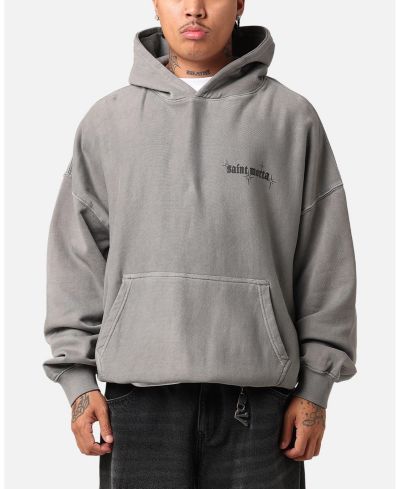 SAINT MORTA Мужское худи Ethereal, цвет washed charcoal