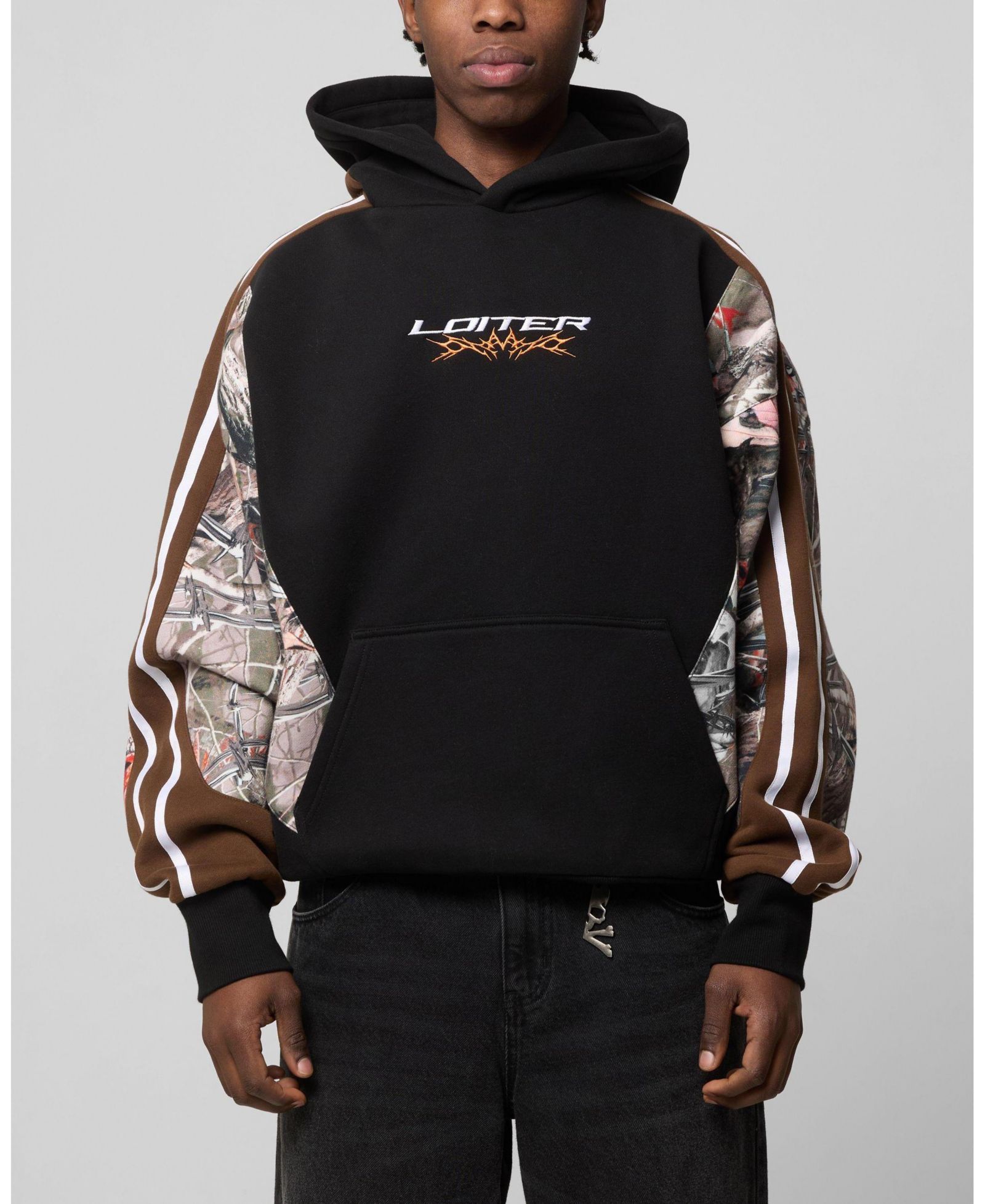 Мужское худи Loiter Hunter Patchwork Hoodie